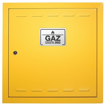 Drzwiczki gazowe 40x40 żółte