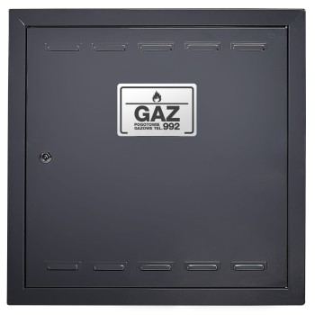 Drzwiczki gazowe 80x80 antracyt
