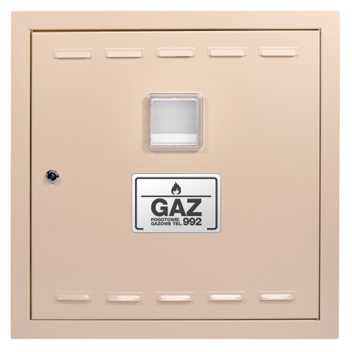 Drzwiczki gazowe 90x90 beżowe PCV