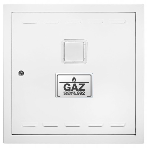Drzwiczki gazowe 100x100 białe PCV