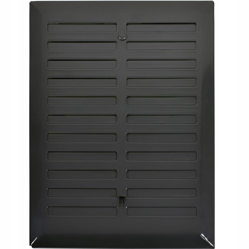 Kratka wentylacyjna 14x21 czarna regulowana