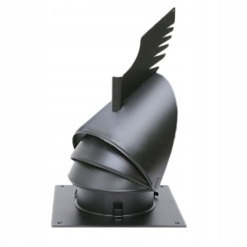 Nasada kominowa Rotowent Dragon fi 150 podstawa kwadratowa RAL 9005