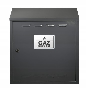 Szafka gazowa 60x60x25 antracyt bez pleców z dnem