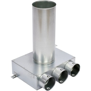 Skrzynka rozprężna trzy-króćcowa SK 3x90/160 ocynkowana