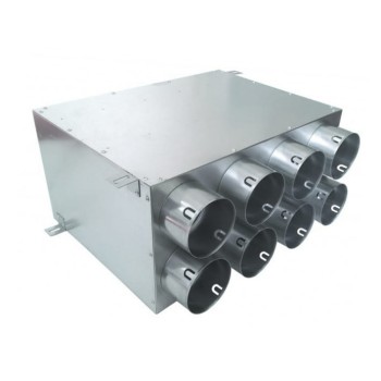 Rozdzielacz rurowy dwurzędowy ośmio-króćcowy SK 8x75/200 ocynkowany