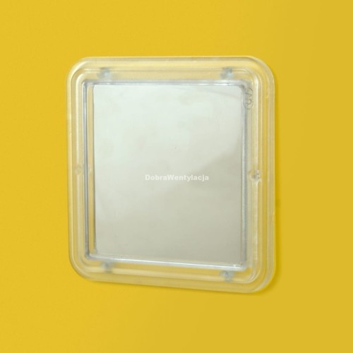 Drzwiczki gazowe 80x80 nierdzewne połysk PCV