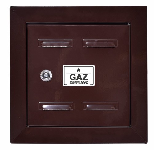 Drzwiczki gazowe 20x20 brązowe