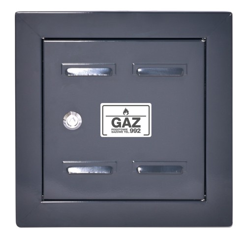 Drzwiczki gazowe 20x20 antracyt