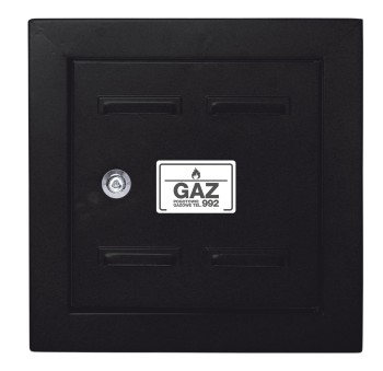 Drzwiczki gazowe 25x25 czarne