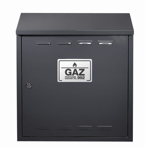 Szafka gazowa 70x60x25 grafit bez pleców z dnem