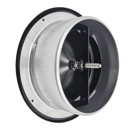 Anemostat nawiewny z ramką fi 100 czarny