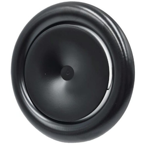 Anemostat nawiewny z ramką fi 100 czarny