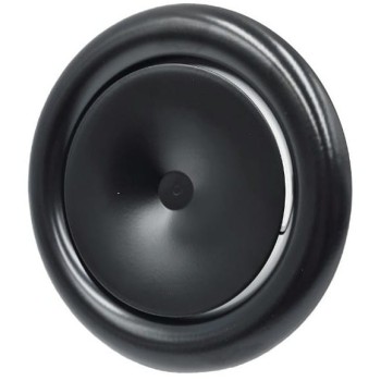 Anemostat nawiewny z ramką fi 150 czarny  AMV