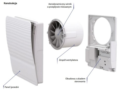 Wentylator łazienkowy Vents 100 Style Timer