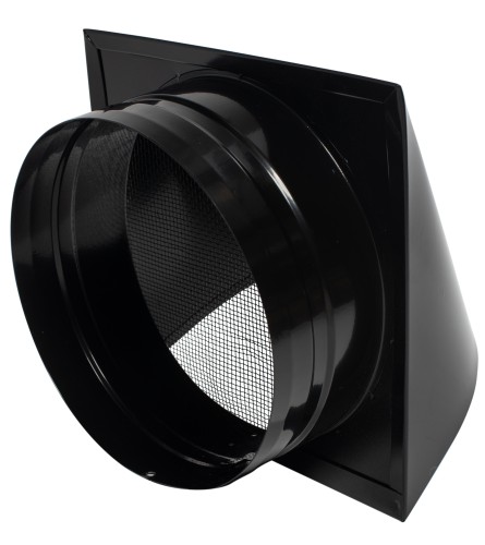 Czerpnia / Wyrzutnia powietrza fi 160 czarny RAL 9005