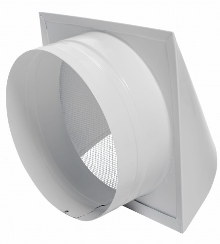 Czerpnia / Wyrzutnia powietrza fi 125 biała RAL 9003