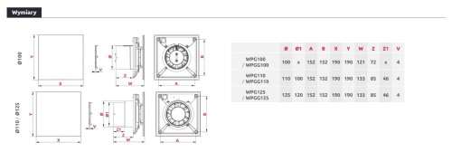 Wentylator łazienkowy Awenta Pulsar WPG 100 Standard