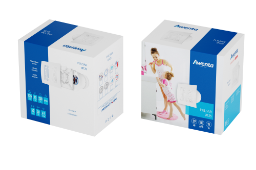 Wentylator łazienkowy Awenta Pulsar WPG 125 Standard