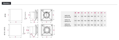 Wentylator łazienkowy Awenta Pulsar WPG 125 Timer