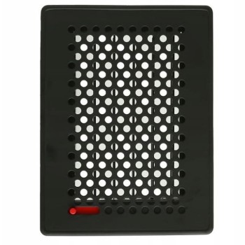 Kratka kominkowa 190x170 Trend z ruchomą żaluzją czarna