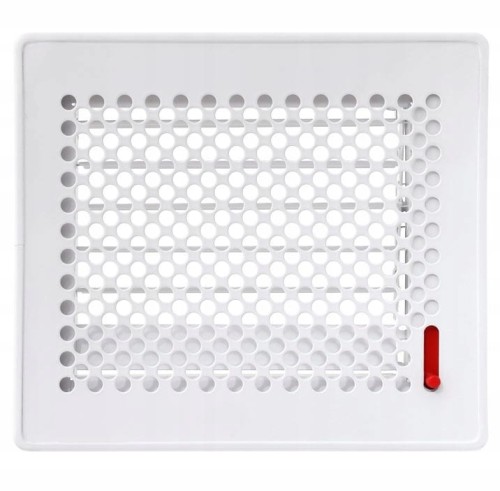 Kratka kominkowa 240x170 Trend z ruchomą żaluzją biała