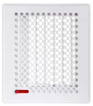 Kratka kominkowa 450x170 Trend z ruchomą żaluzją biała