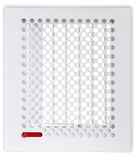 Kratka kominkowa 450x170 Trend z ruchomą żaluzją biała