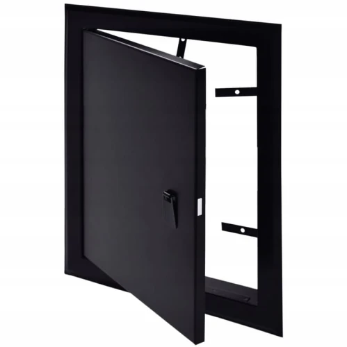 Drzwiczki rewizyjne 15x20 czarne matowe uchwyt