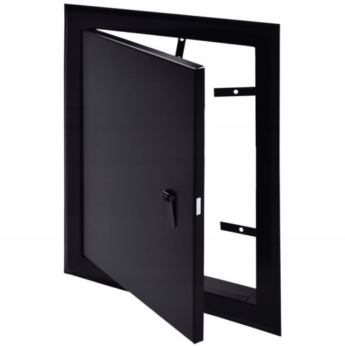 Drzwiczki rewizyjne 15x30 czarne matowe uchwyt