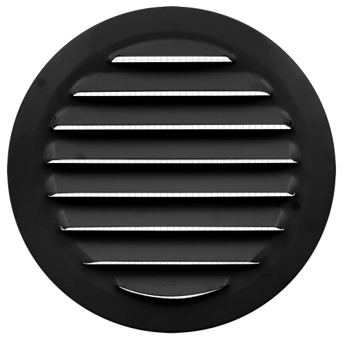 Kratka wentylacyjna fi 100 czarna skośna EWL