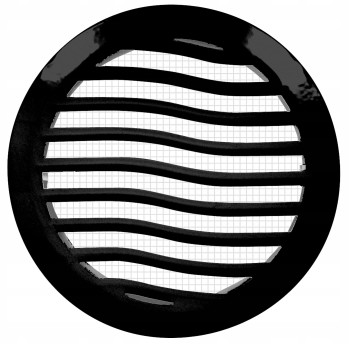 Kratka wentylacyjna fi 110 czarna prosta EWS