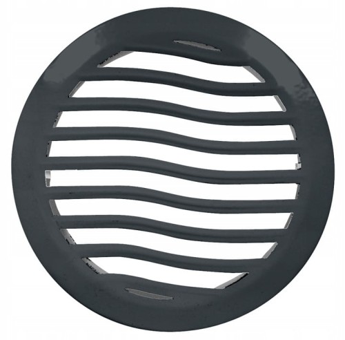 Kratka wentylacyjna fi 100 antracyt prosta EWS