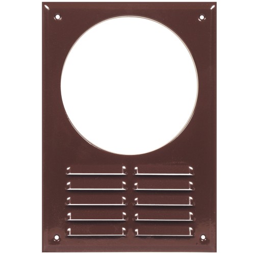 Kratka wentylacyjna pod okap fi 125 brąz