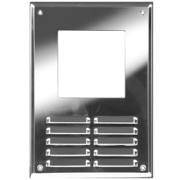 Kratka wentylacyjna pod okap 9x9 nierdzewna