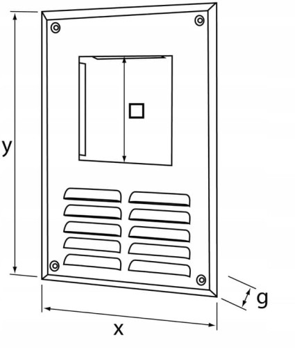 Kratka wentylacyjna pod okap 9x9 biała