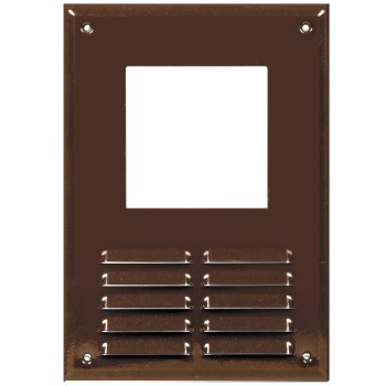 Kratka wentylacyjna pod okap 9x9 brązowa