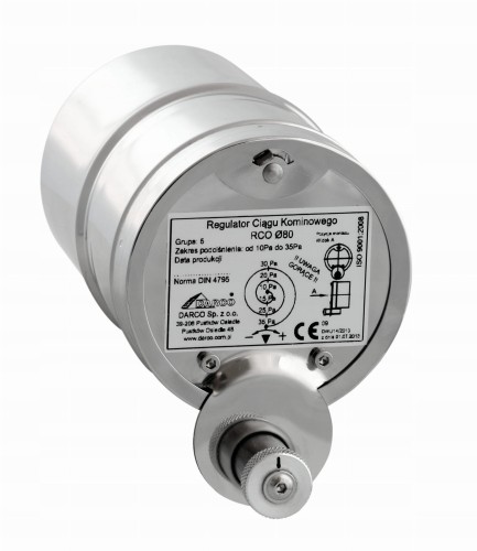 Regulator ciągu kominowego fi 80 Darco RCO-80