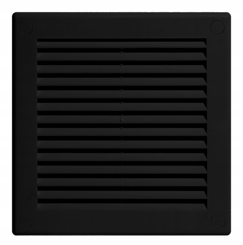 Kratka wentylacyjna TRU10cz 30x30 czarna skośna