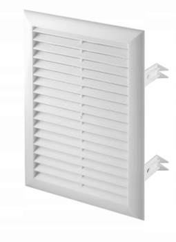 Kratka wentylacyjna Express T102 14x21 biała skośna