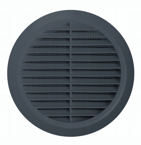 Kratka wentylacyjna Classic T30 fi 100 grafit skośna z siatką