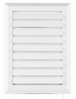 Kratka wentylacyjna Plus T41 14x21 biała z zamykana żaluzją
