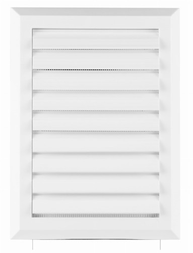 Kratka wentylacyjna Plus T41 14x21 biała z zamykana żaluzją