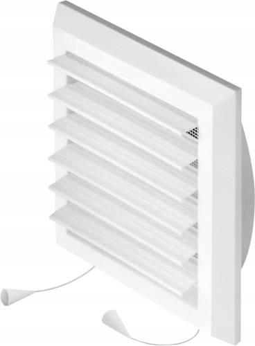 Kratka wentylacyjna Plus T78br fi 125 brązowa z zamykana żaluzją