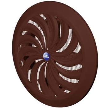 Kratka wentylacyjna Classic T86br fi 125 brązowa regulowana z siatką