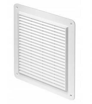 Kratka wentylacyjna Special T28 20x20 biała skośna 