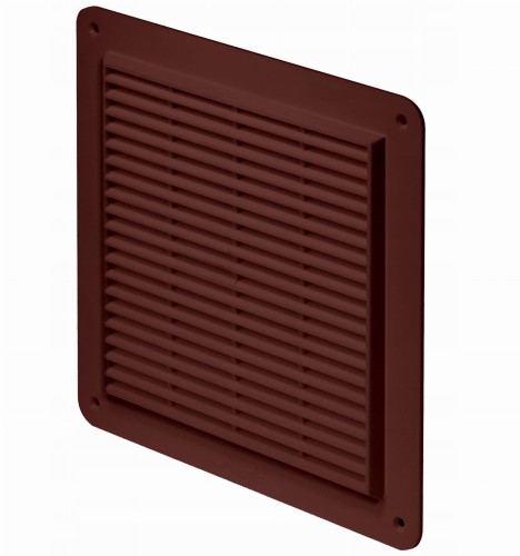 Kratka wentylacyjna Special T28br 20x20 brązowa skośna