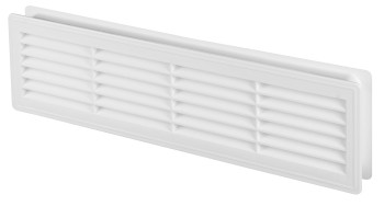 Kratka wentylacyjna drzwiowa 44x12 T15 biała