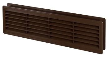 Kratka wentylacyjna drzwiowa 44x12 T15 brązowa