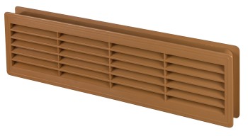 Kratka wentylacyjna drzwiowa 44x12 T15 olcha
