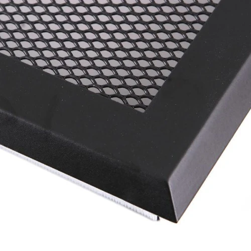 Kratka kominkowa Standard 16x16 z żaluzją czarny mat